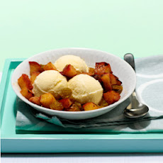 Warm Apple and Rum Raisin Topping