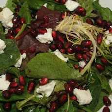 Pomegranate Feta Salad with Lemon Dijon Vinaigrette