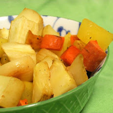 Caramelized Turnips , Carrots and Parsnips