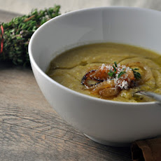 Sunchoke Soup with Caramelized Onions
