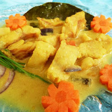 Cambodian-Style Fish Poached in Coconut Milk
