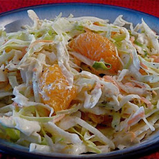 Ginger Cole Slaw With Mandarin Oranges