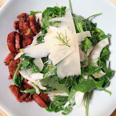 Fennel and Arugula Salad with Pan Seared Chicken Sausage