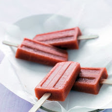 Nectarine and Strawberry Pops
