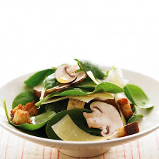 Spinach Salad with Mushrooms and Parmesan