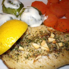 Salmon or Tuna Steak With Garlic and Parsley