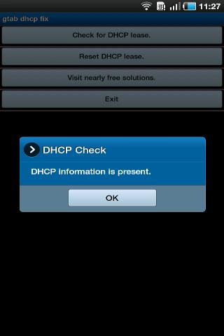 Galaxy Tab DHCP Fix Free