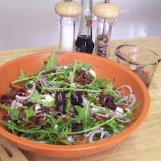 Wilted Dandelion Salad With Feta Cheese