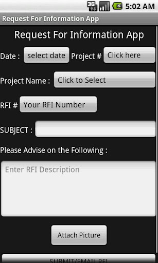 Construction RFI