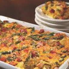 Ham, Asparagus and Cheese Strata