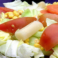 Salad with White Asparagus and Sherry Vinegar and Olive Oil