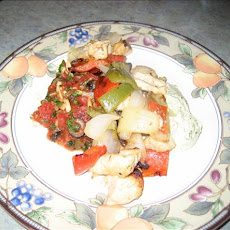 Lime Salsa Chicken Skewers With Cilantro Crème Sauce