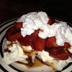 Balsamic Strawberries With Whipped Mascarpone Cheese