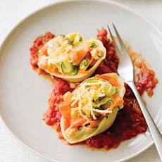 Vegetable Ribbon Pasta Shells