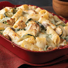 Creamy Zucchini and Spinach Rigatoni