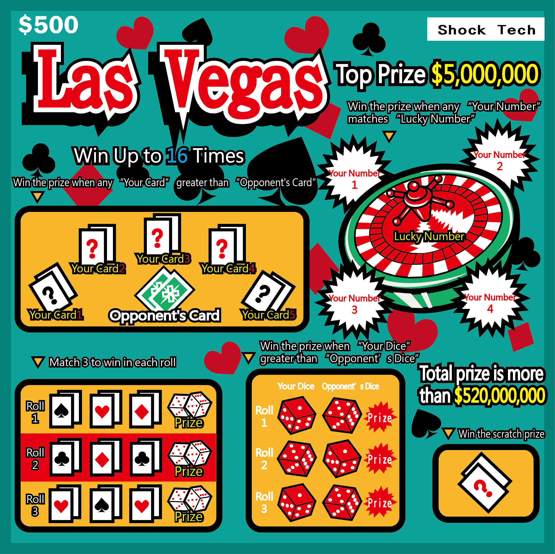 Android application Las Vegas Scratch Ticket screenshort