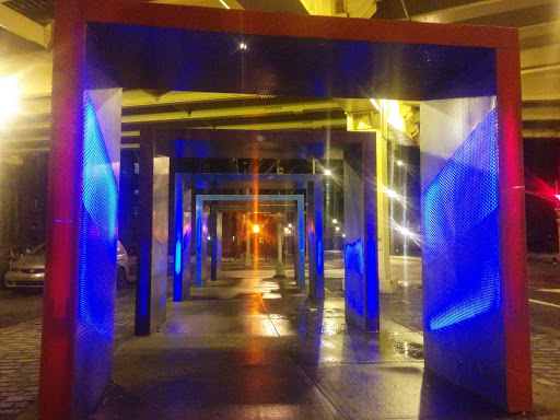 Futuristic Illuminated Archways