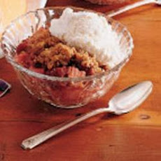 Rhubarb Strawberry Crunch