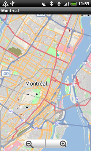 Montreal Street Map