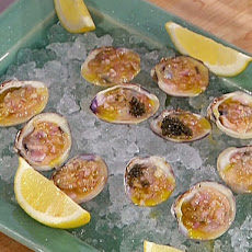 Little Neck Clams on the Half Shell with Champagne-Caviar Mignonette