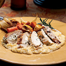 Chicken Breasts Stuffed with Garlic and Herbed Goat Cheese