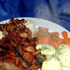 Tomato Onion Pork Chop