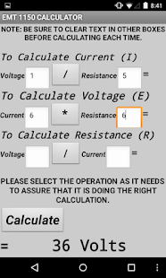 How to download EMT1150 Ohm's Law Calculator lastet apk for pc