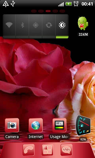 Roses theme Go Launcher EX