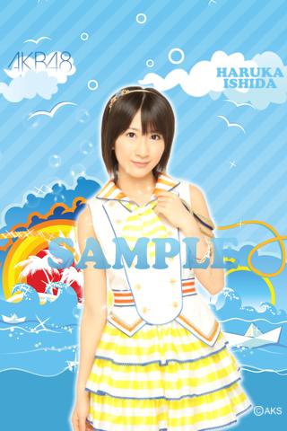 AKB48きせかえ 公式 石田晴香ライブ壁紙-MG-