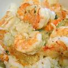 Cheats Garlic Butter Shrimp (Prawns) and Mushroom Risotto