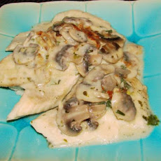 Fish Fillets With Mushroom-Lemon Sauce