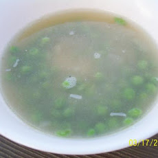 Peas and Pasta Soup