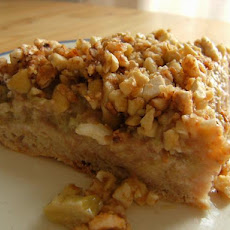 Topsy Turvy Nutty Rhubarb Cake