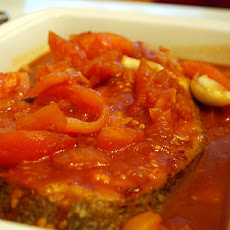 Fish Sauteed With Spicy Tomatoes and Olives