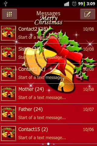 【免費個人化App】Christmas 2 theme GO SMS Pro-APP點子