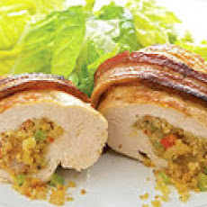 Bacon-Wrapped Jambalaya-Stuffed Chicken