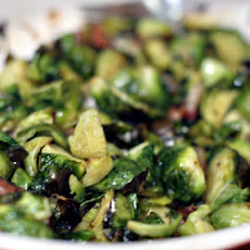 Roasted Brussels Sprouts with Garlic and Pancetta