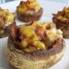 Bacon and Cheddar Stuffed Mushrooms