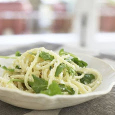 Lemon Ricotta Spaghetti with Arugula
