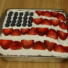 4th of July No Bake Cheesecake