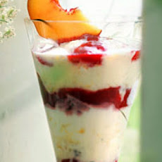 Peach-Cookie Ice Cream Parfaits