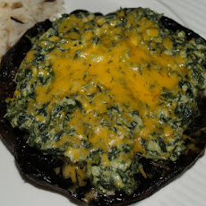 Cheese and Spinach Stuffed Portobellos