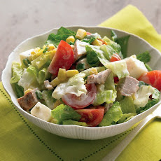 Chopped Salad with Spicy Pork and Buttermilk Dressing
