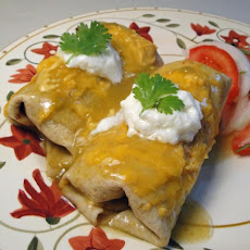 Wet Chicken or Turkey Burritos