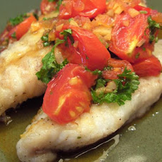 Red Snapper With Tomato-Saffron Vinaigrette