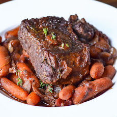 Individual Pot Roasts with Thyme-Glazed Carrots