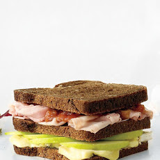 Ham, Brie, and Apple Triple-Decker Sandwich