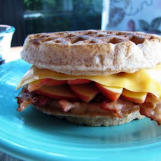 Waffle Applewich (Ham, Cheese, and Apple Sandwiches on Waffles)
