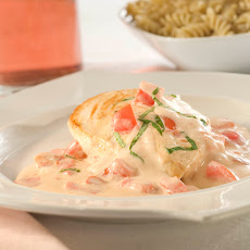 Chicken Alfredo With Plum Tomatoes