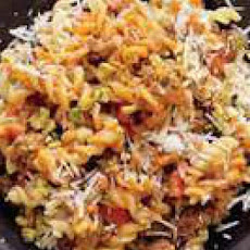 Quick Lamb-and-Olive Sauce with Fusilli